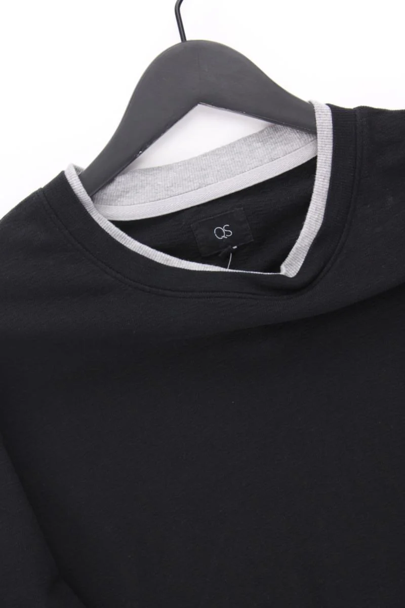 QS by s.Oliver Feinstrickpullover für Herren Gr. XL schwarz aus Baumwolle