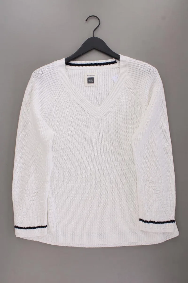 Marc O'Polo Grobstrickpullover Gr. XL weiß aus Baumwolle