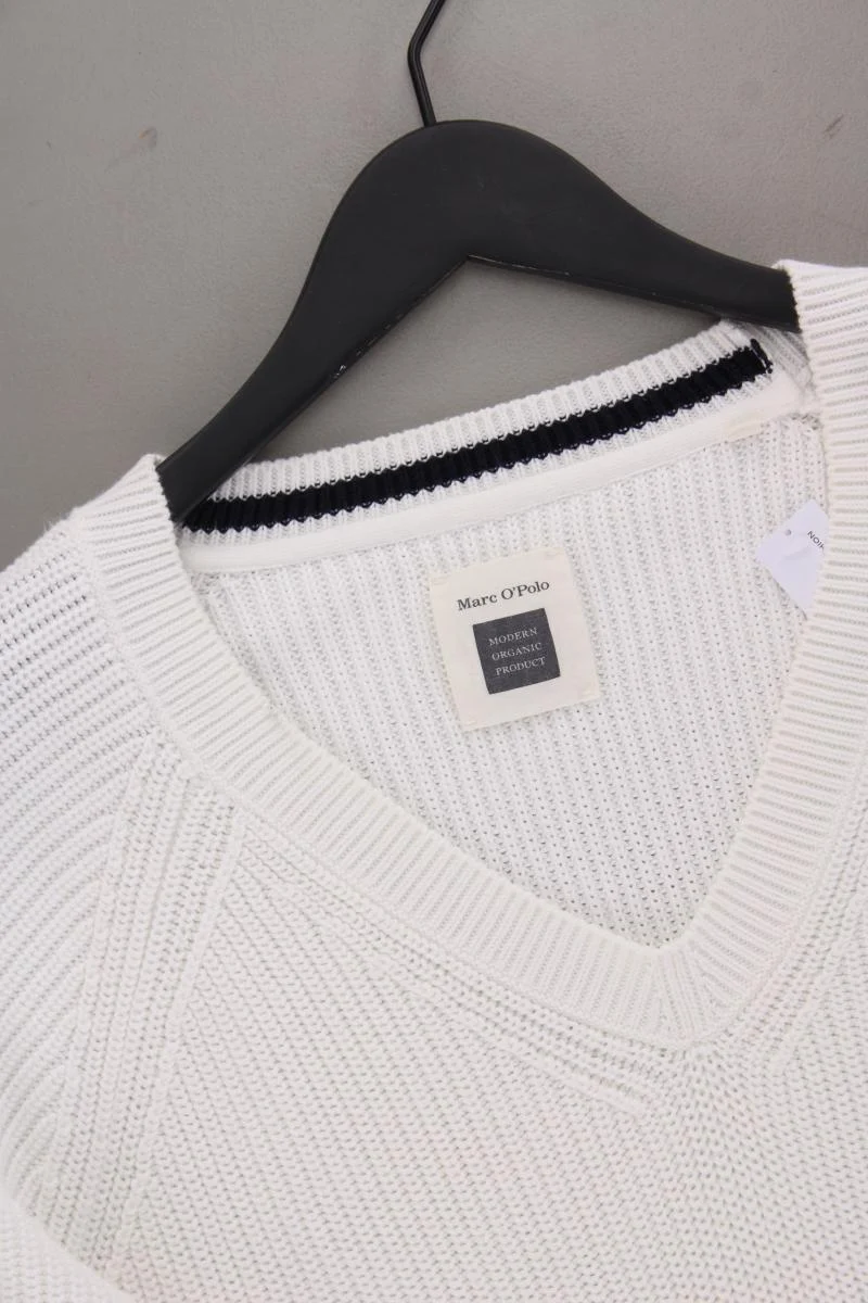 Marc O'Polo Grobstrickpullover Gr. XL weiß aus Baumwolle