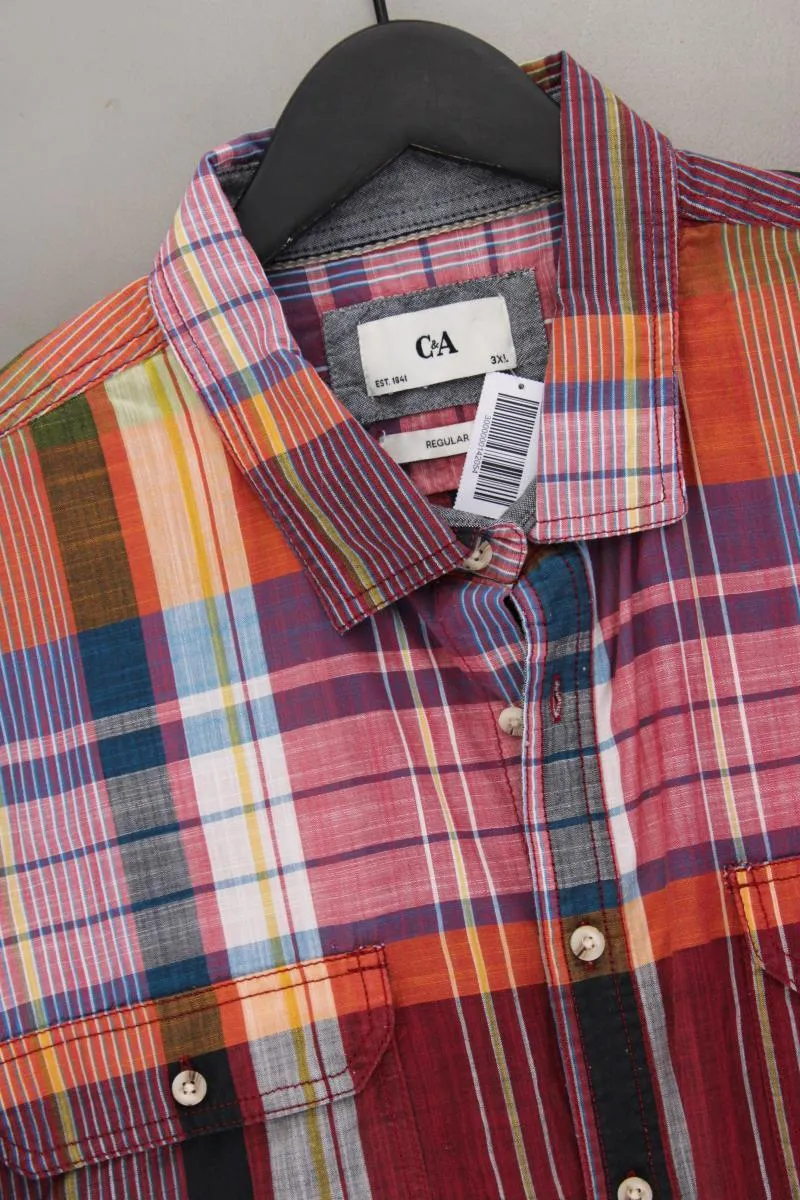 C&A Kurzarmhemd für Herren Gr. XXXL kariert mehrfarbig