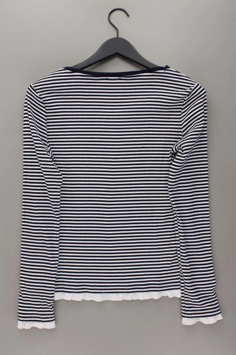 edc by Esprit Ringelshirt Gr. L gestreift Langarm blau aus Baumwolle