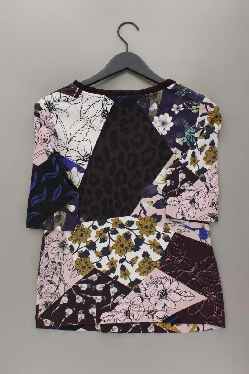 Marc Cain Printshirt Gr. 42 mit Blumenmuster Kurzarm mehrfarbig