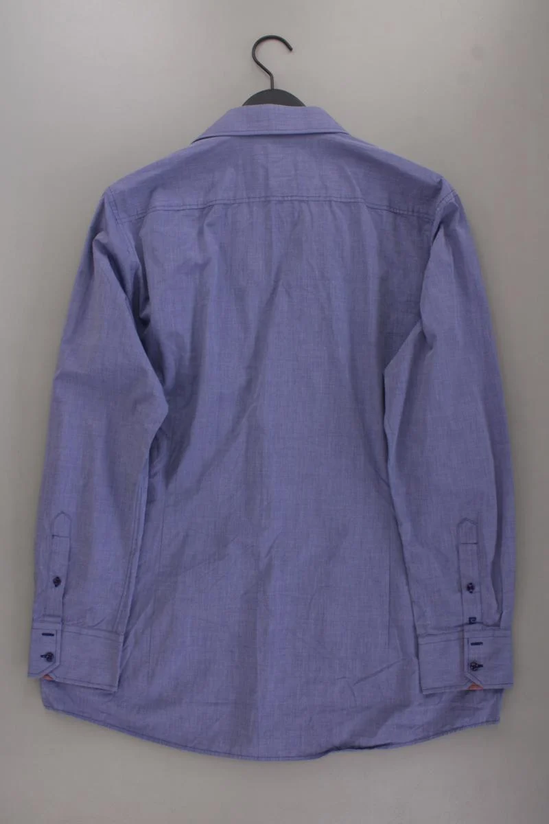 Pierre Cardin Langarmhemd für Herren Gr. Hemdgröße 44 blau aus Baumwolle