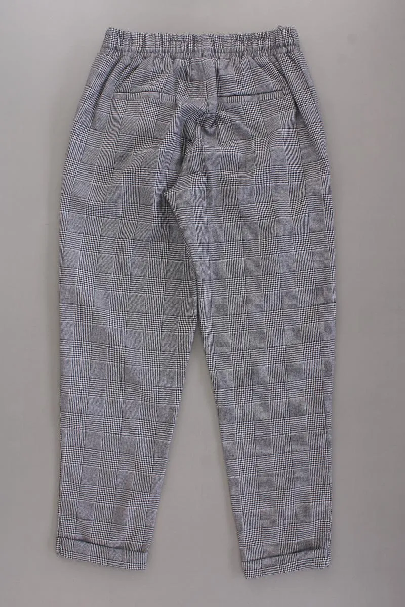 Bershka Stoffhose Gr. S hahnentritt grau