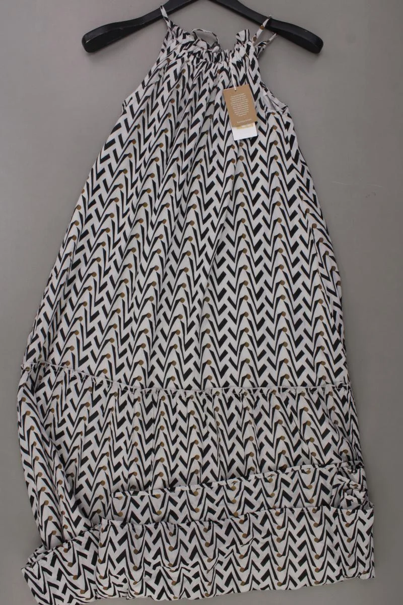 By Bar Amsterdam Vera Coconut Dress Maxikleid Gr. S geometrisches Muster Träger