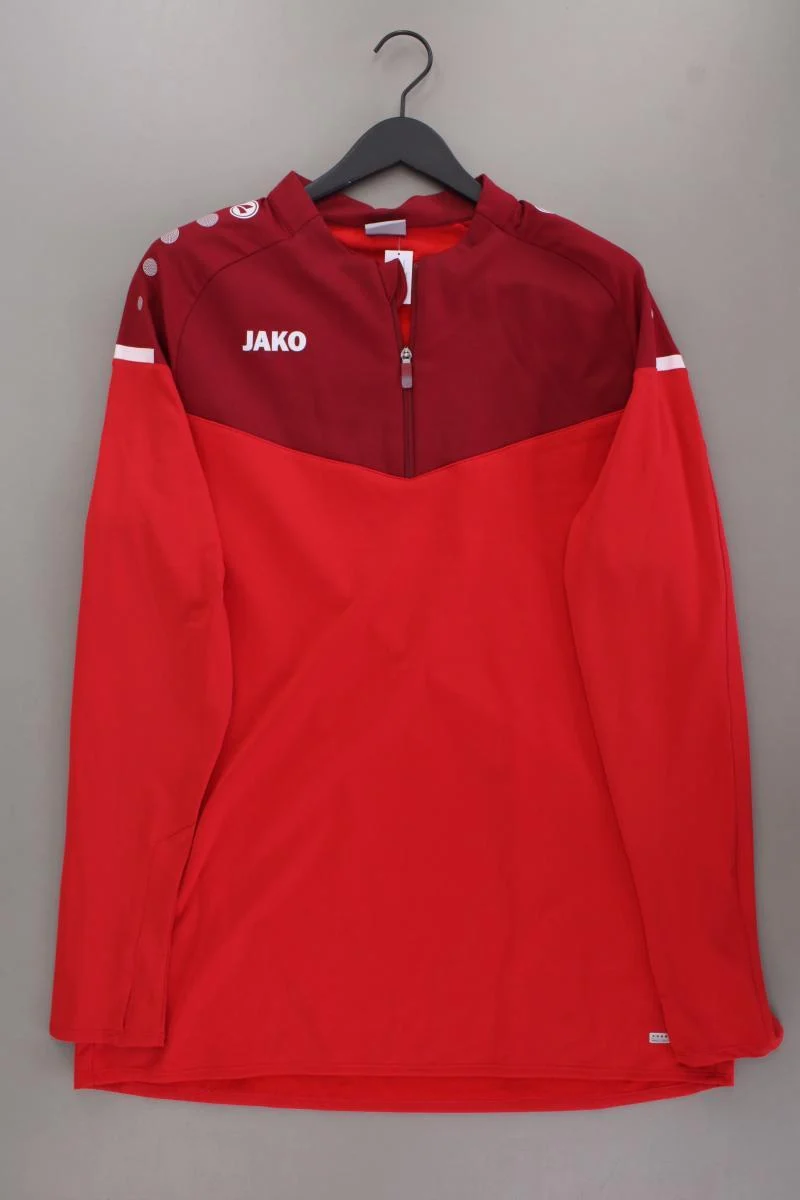 Jako Langarmpullover für Herren Gr. XXXL neuwertig rot aus Polyester