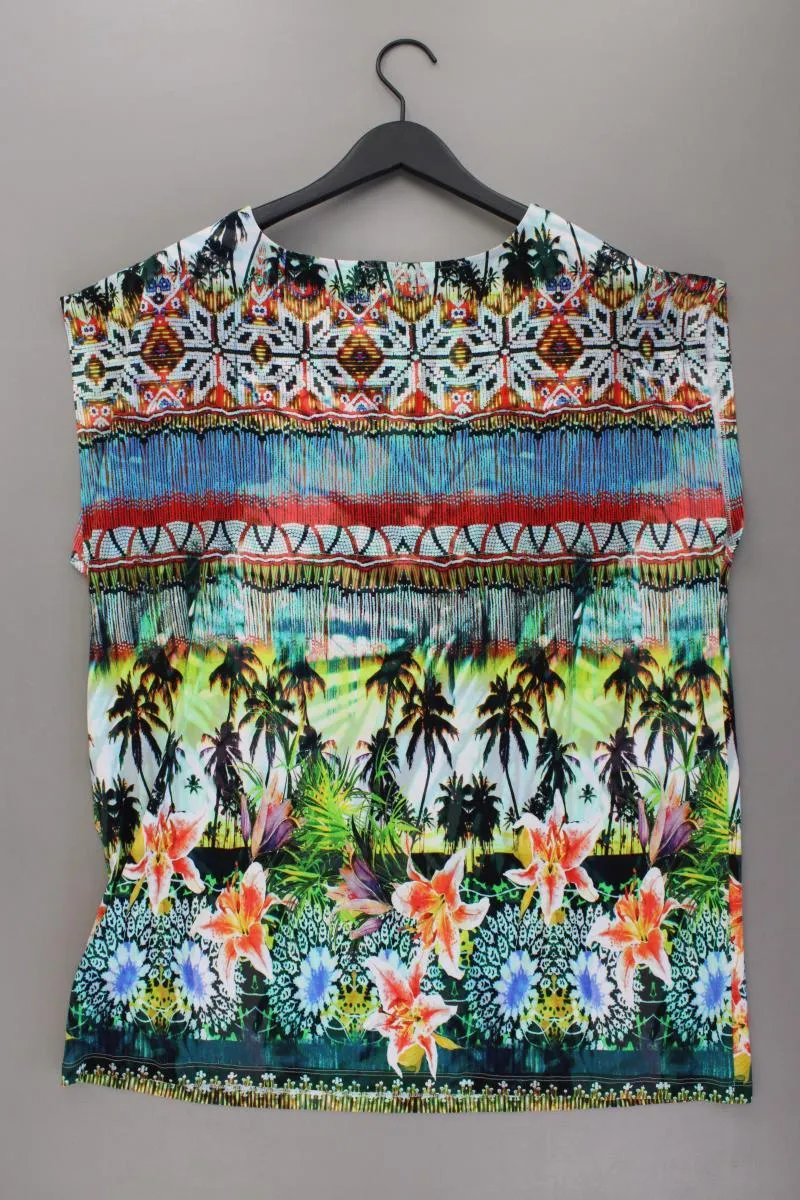 Alba Moda Longshirt Gr. 48 neuwertig Kurzarm mehrfarbig aus Viskose
