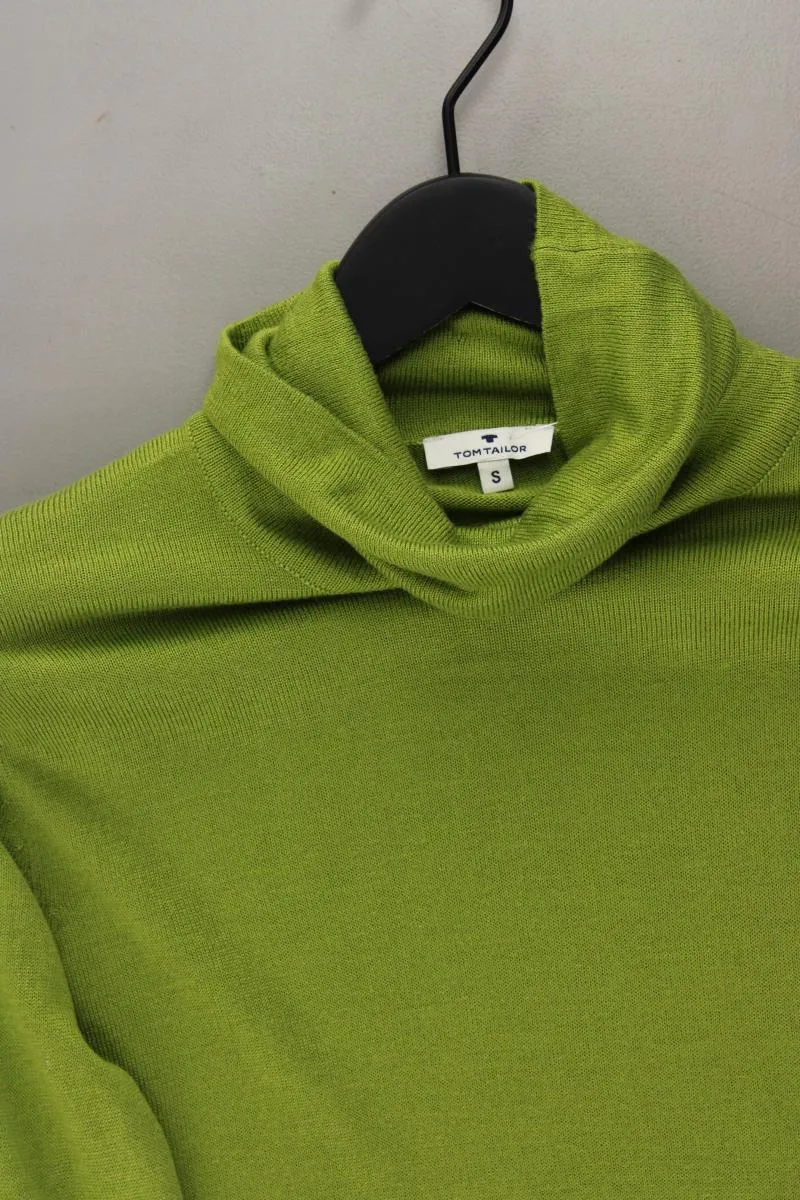 Tom Tailor Rollkragenpullover für Herren Gr. S neuwertig grün aus Viskose