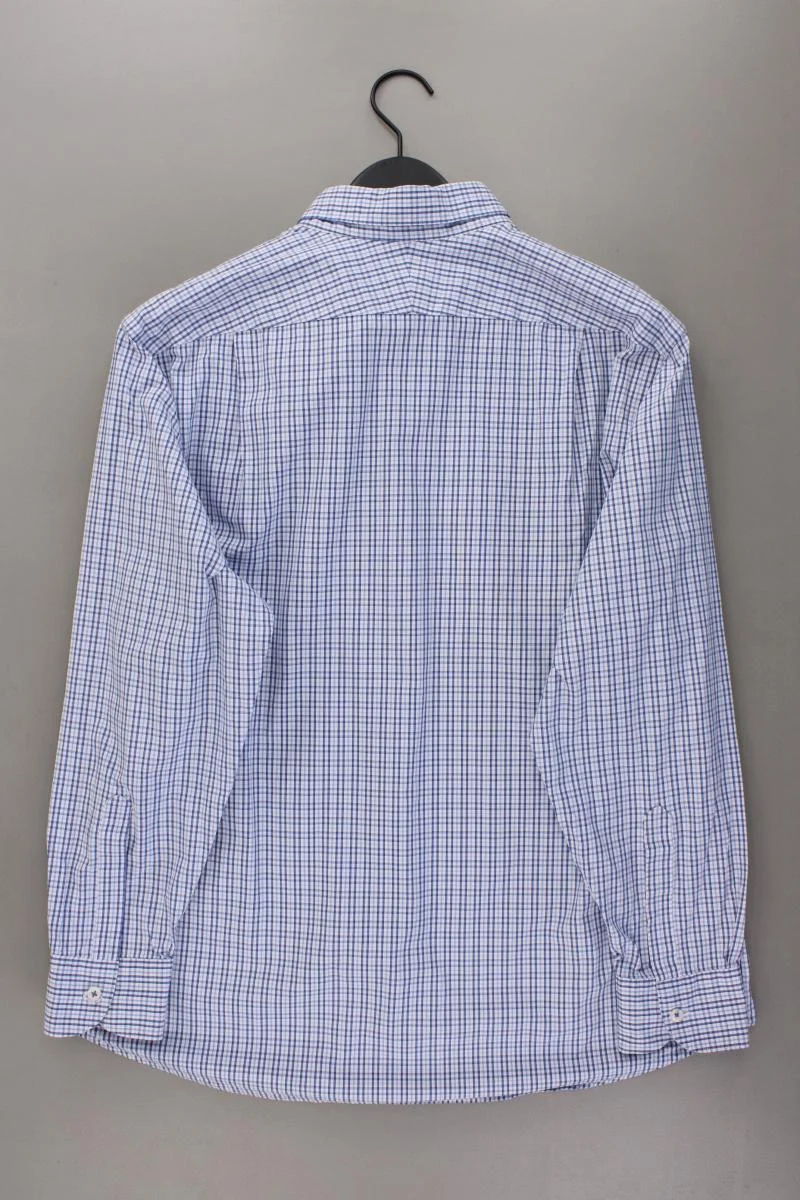 CHARLES TYRWHITT Karohemd für Herren Gr. Hemdgröße 44 kariert Langarm blau