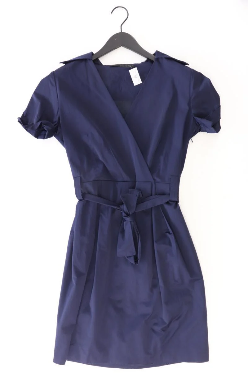 Oui Kurzarmkleid Gr. 40 blau aus Polyamid