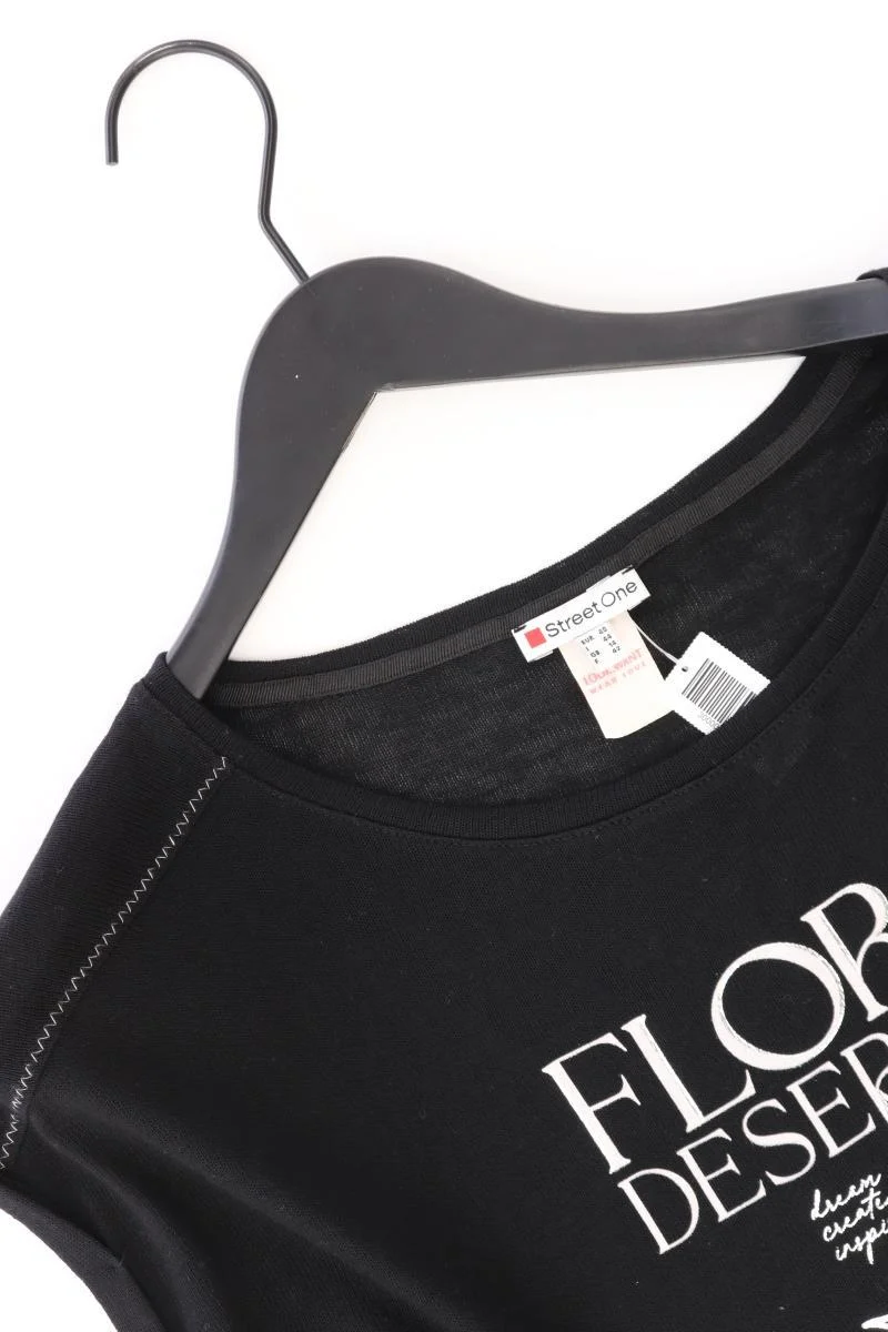 Street One Printshirt Gr. 40 Kurzarm schwarz