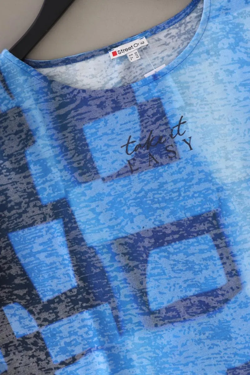 Street One T-Shirt Gr. 40 Kurzarm blau