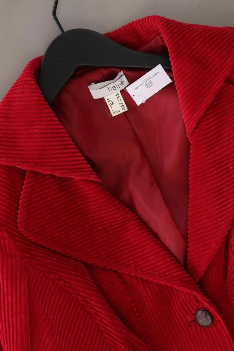 Heine Regular Blazer Gr. 40 rot aus Baumwolle