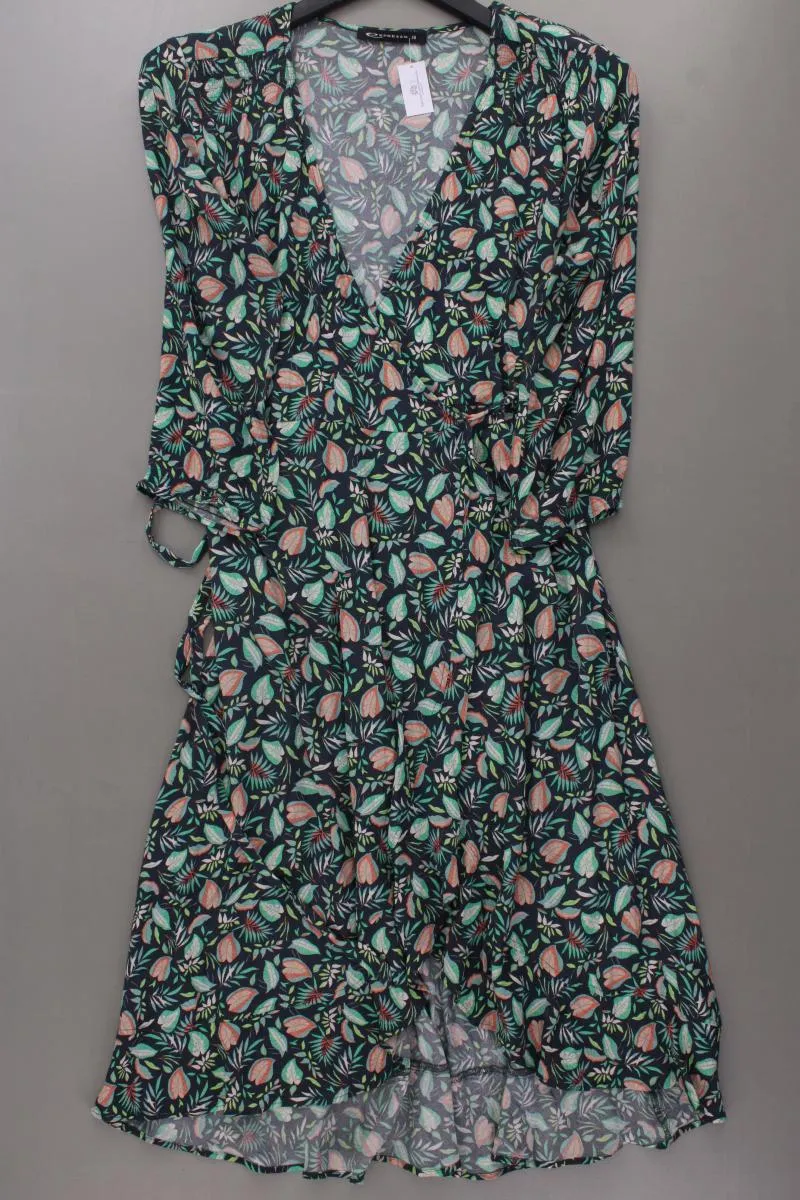 Expresso Wickelkleid Gr. 38 3/4 Ärmel mehrfarbig aus Viskose