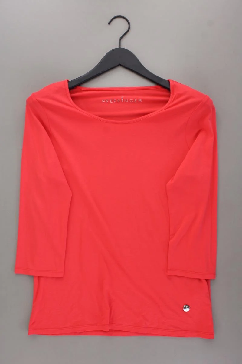 Pfeffinger Classic Shirt Gr. 38 neuwertig 3/4 Ärmel rot aus Viskose