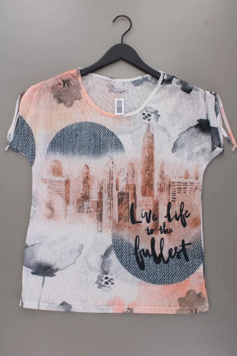 Liberty Printshirt Gr. M Kurzarm mehrfarbig aus Polyester