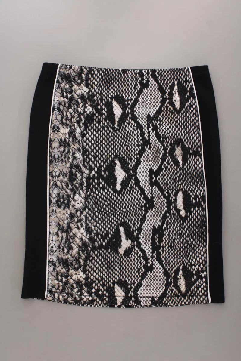 Marc Cain Stretchrock Gr. 40 mit Tierdruck grau aus Viskose