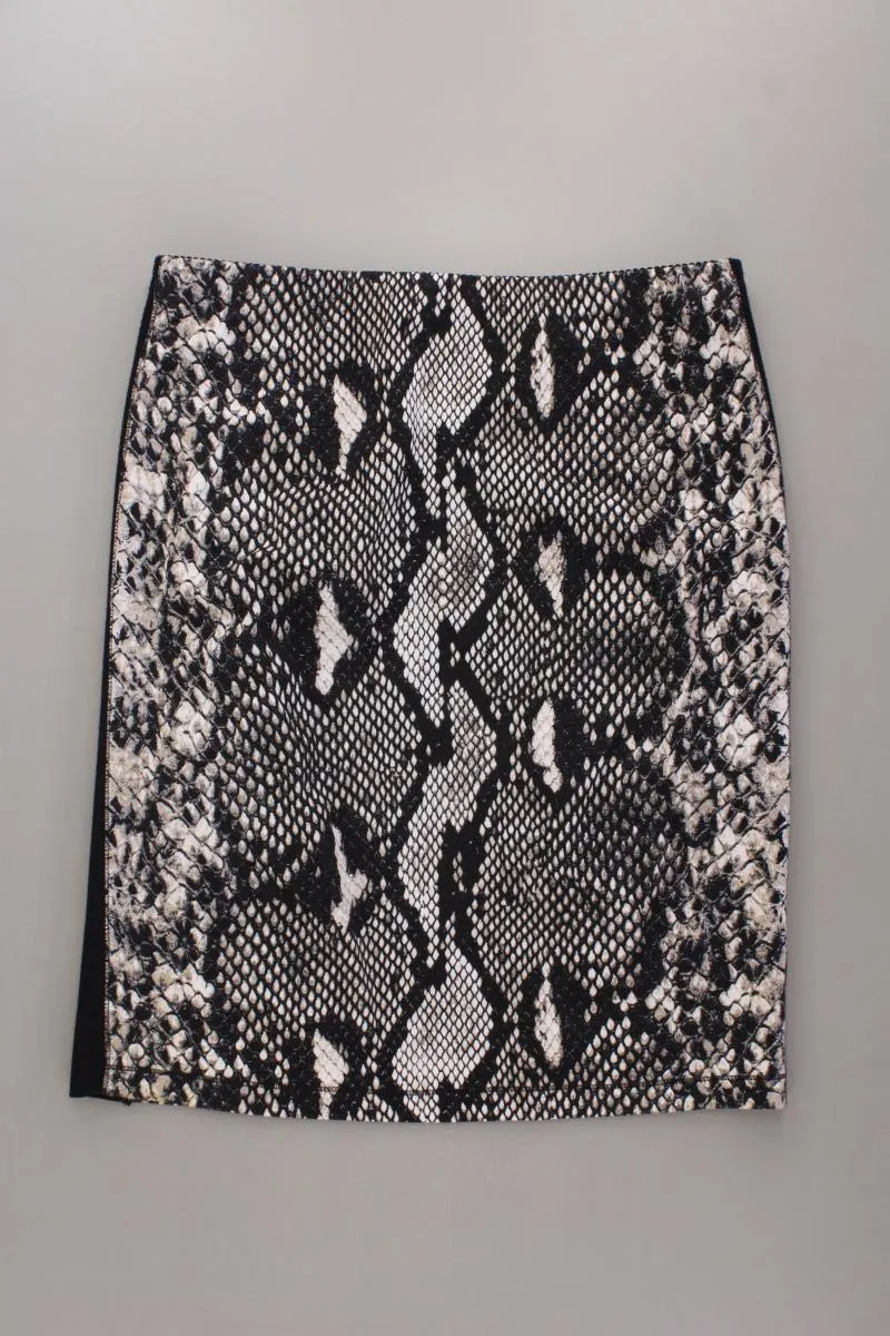 Marc Cain Stretchrock Gr. 40 mit Tierdruck grau aus Viskose
