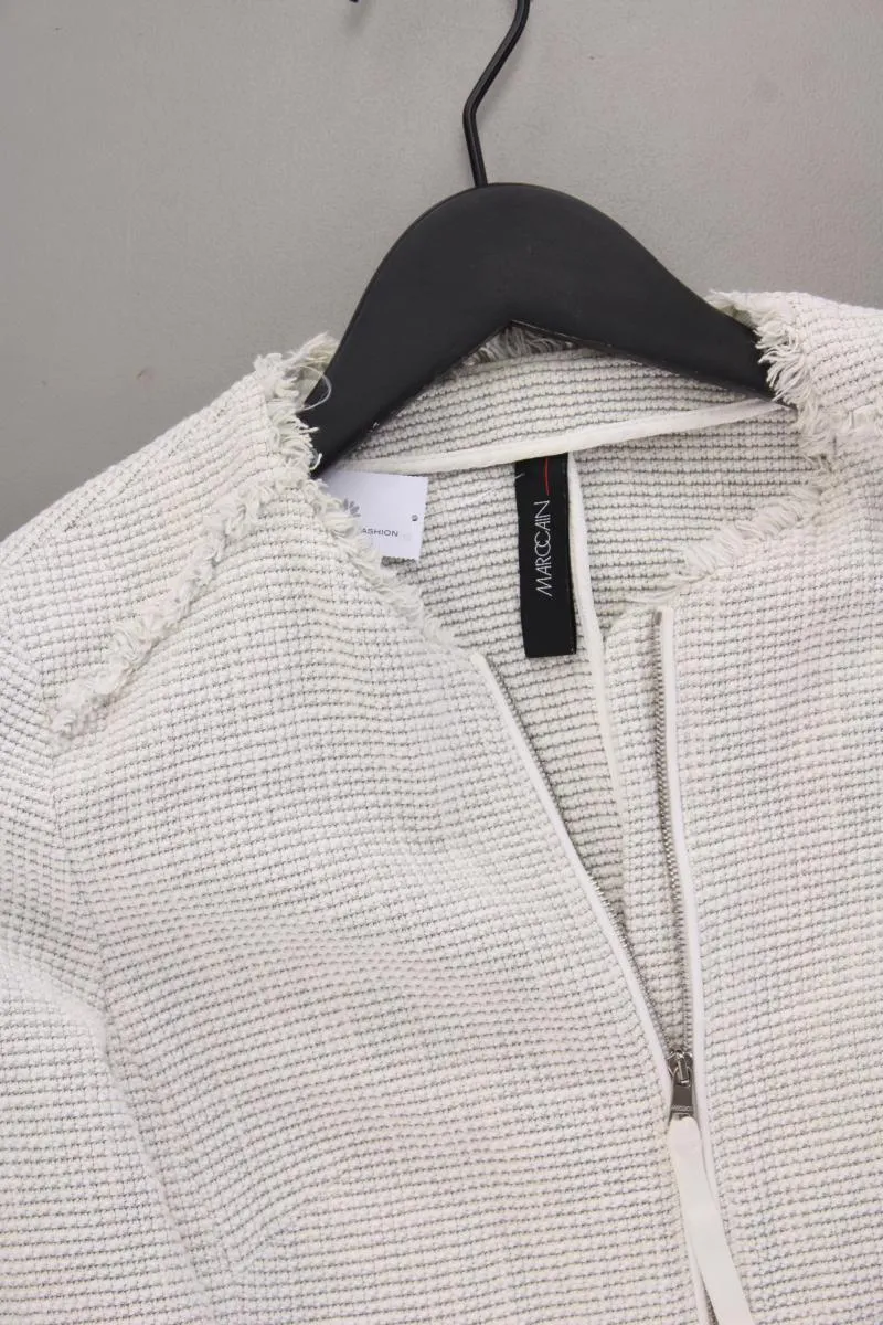 Marc Cain Bouclé Jacke Gr. 34 creme aus Baumwolle