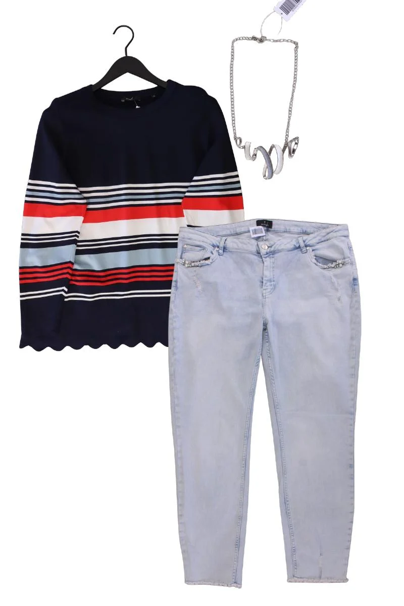 Second Hand Outfit Größe XXL mit Bonita Langarmpullover in Gr. XXL und Halskette