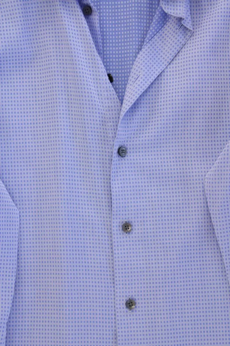 Martinique Langarmhemd für Herren Gr. Hemdgröße 42 geometrisches Muster blau