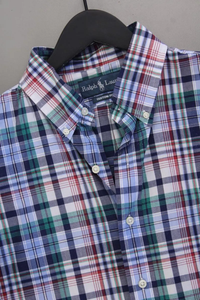 Ralph Lauren Karohemd für Herren Gr. L kariert Kurzarm mehrfarbig aus Baumwolle