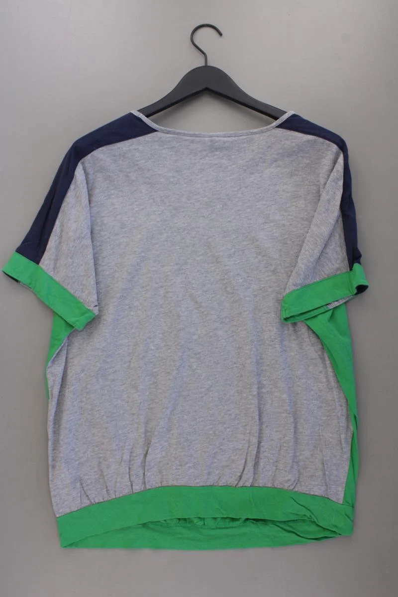 sheego T-Shirt Gr. 44/46 Kurzarm grün aus Baumwolle
