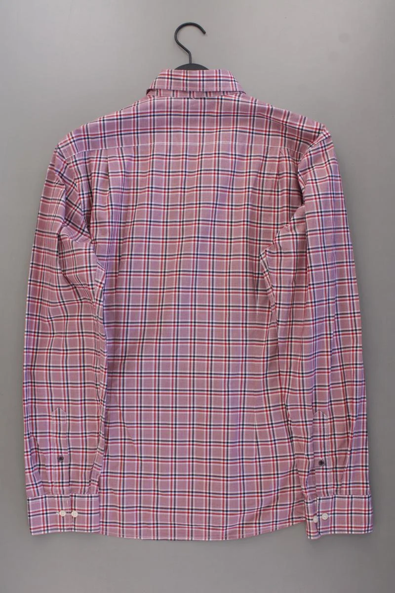 Brax Karohemd für Herren Gr. Hemdgröße 39/40 kariert Langarm rosa aus Baumwolle