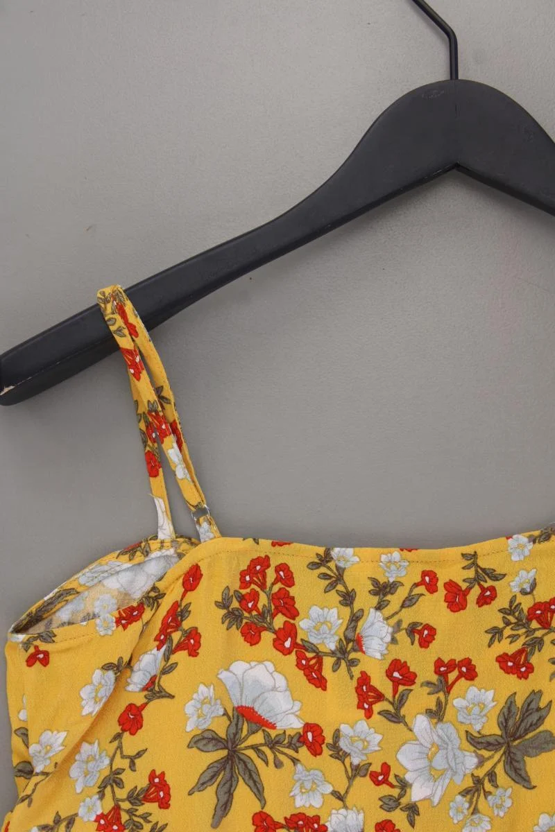 Review Crop Top Gr. XS mit Blumenmuster neu mit Etikett gelb aus Viskose