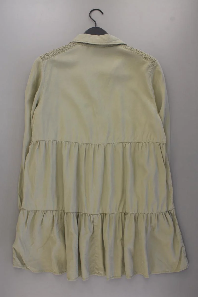 Zara Langarmkleid Gr. XL olivgrün aus Lyocell