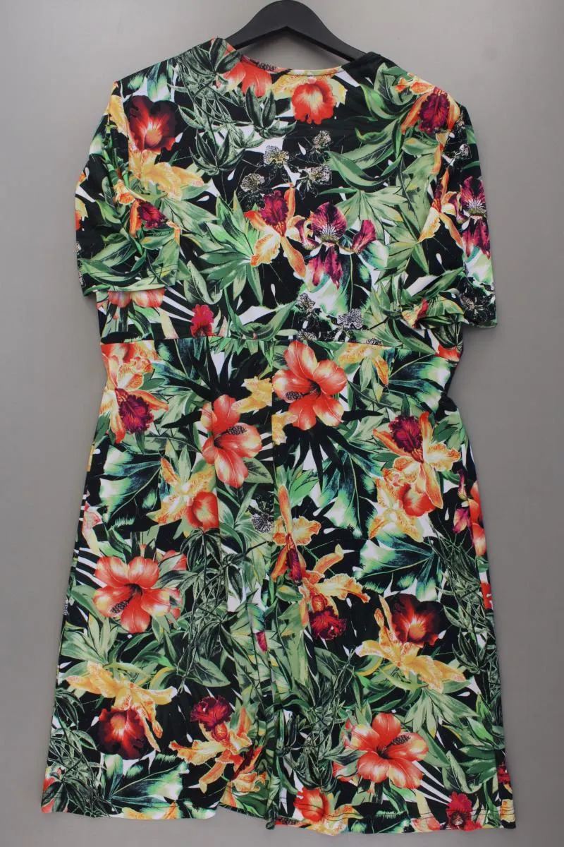 Gerry Weber Kurzarmkleid Gr. 44 mit Blumenmuster mehrfarbig