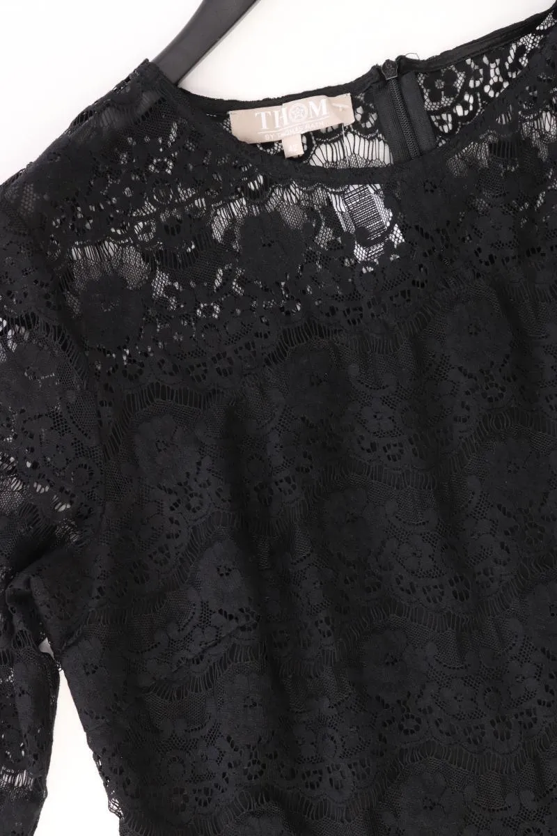 Thom by Thomas Rath Spitzenkleid Gr. 42 Langarm schwarz aus Polyester