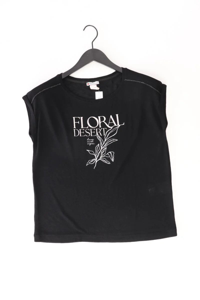 Street One Printshirt Gr. 36 Kurzarm schwarz aus Viskose