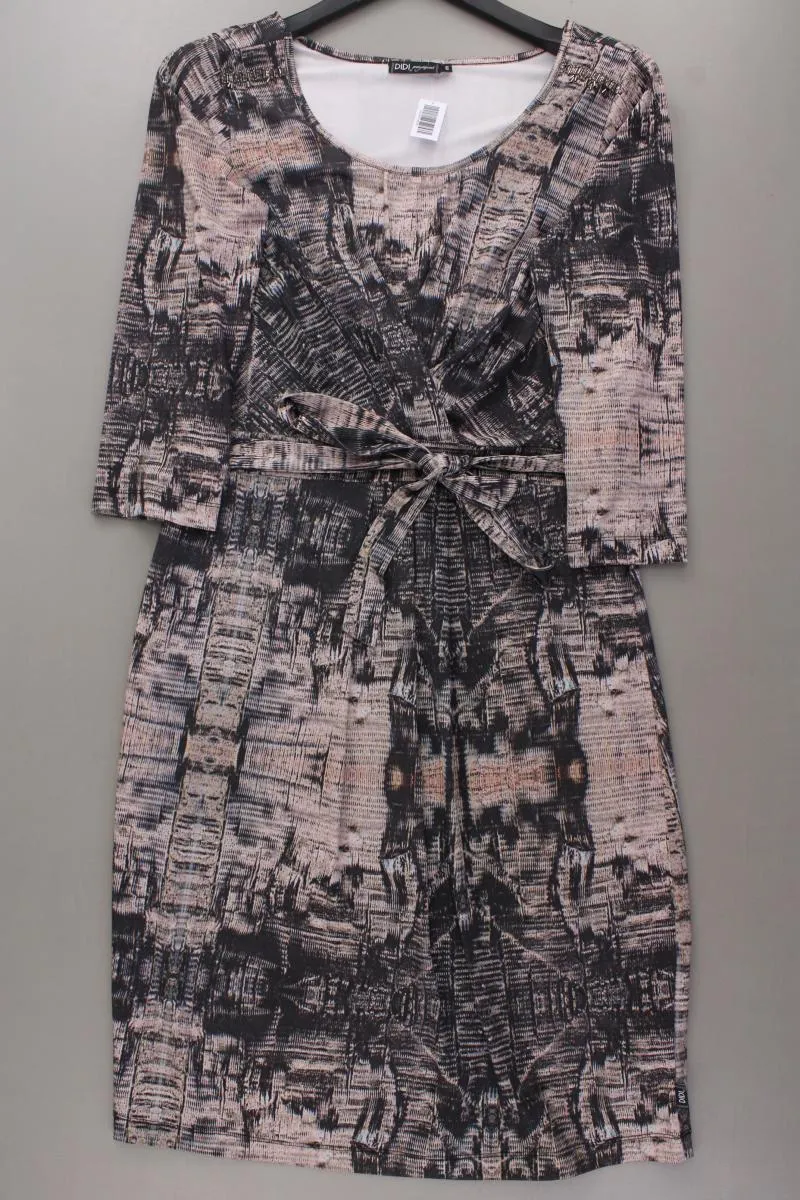 DIDI Jerseykleid Gr. M 3/4 Ärmel mehrfarbig aus Polyester