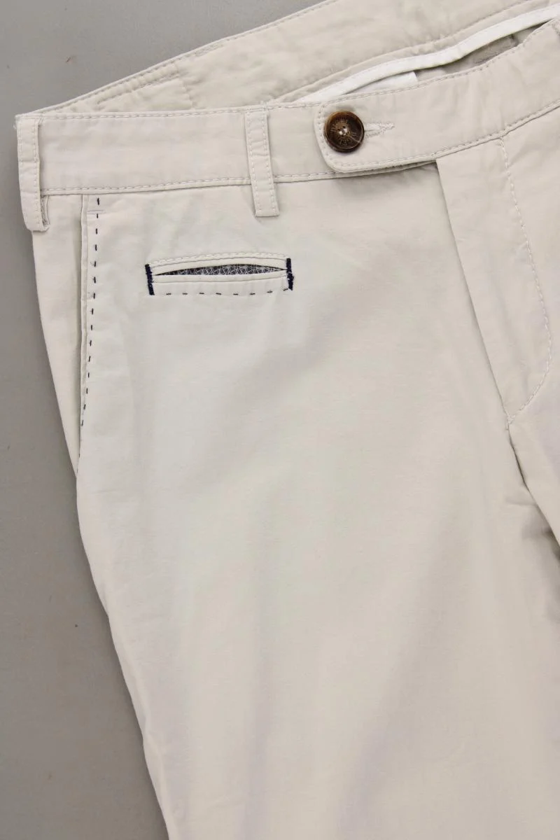Digel Chinohose für Herren Gr. 50 creme aus Baumwolle