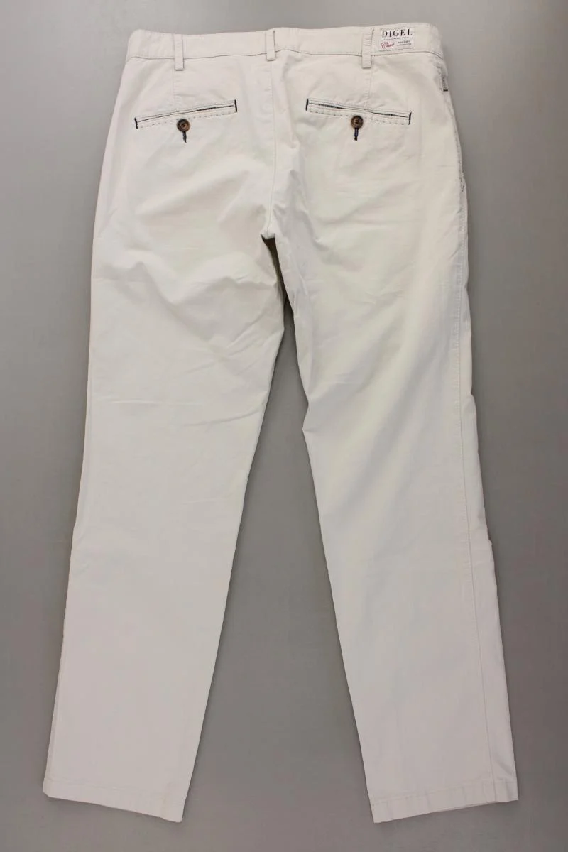 Digel Chinohose für Herren Gr. 50 creme aus Baumwolle