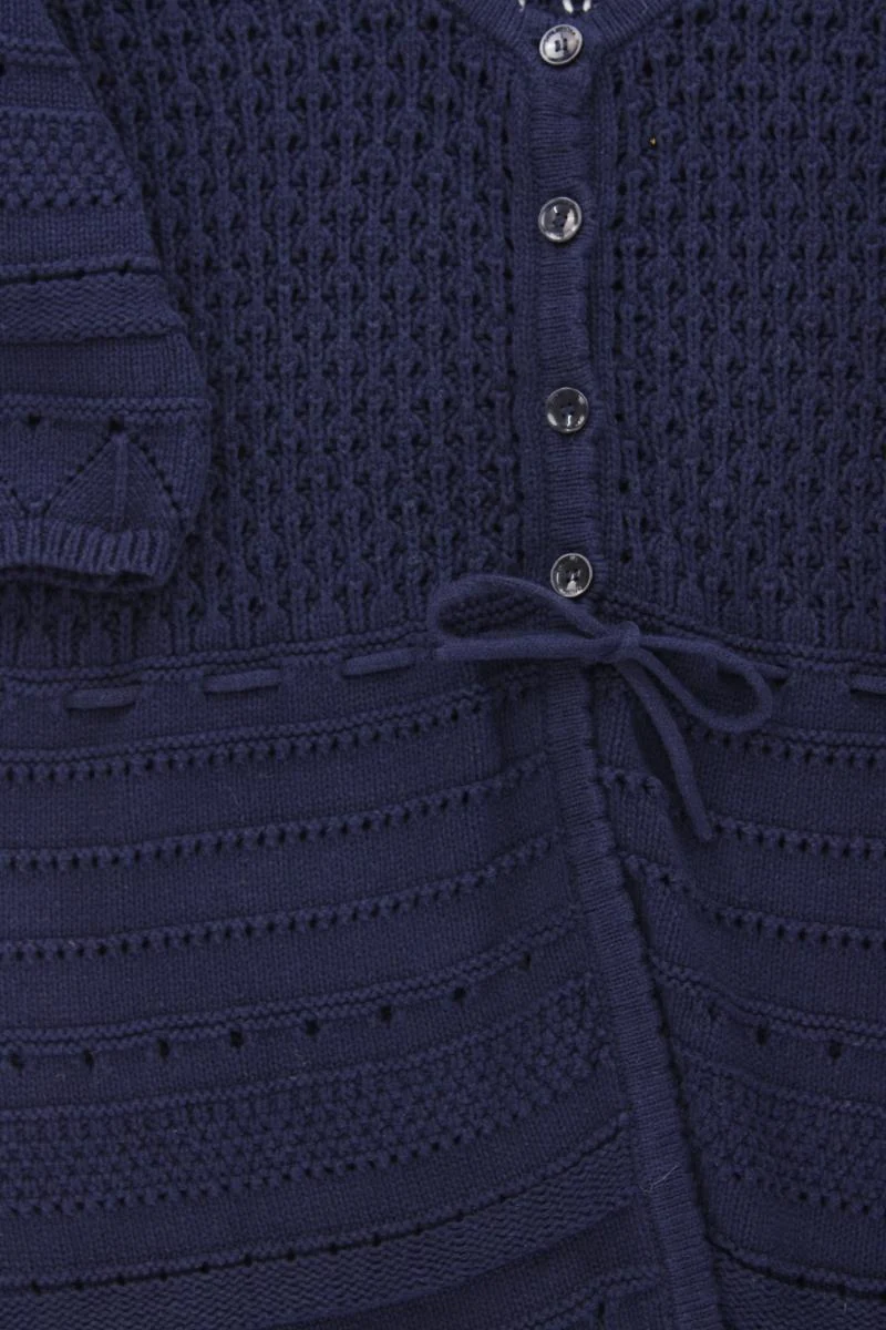 Street One Strickshirt Gr. 42 Kurzarm blau