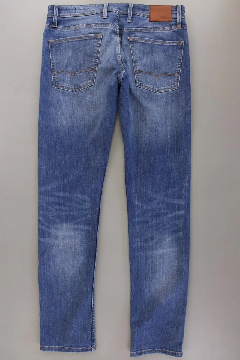 s.Oliver Straight Jeans für Herren Gr. W31/L34 blau aus Baumwolle