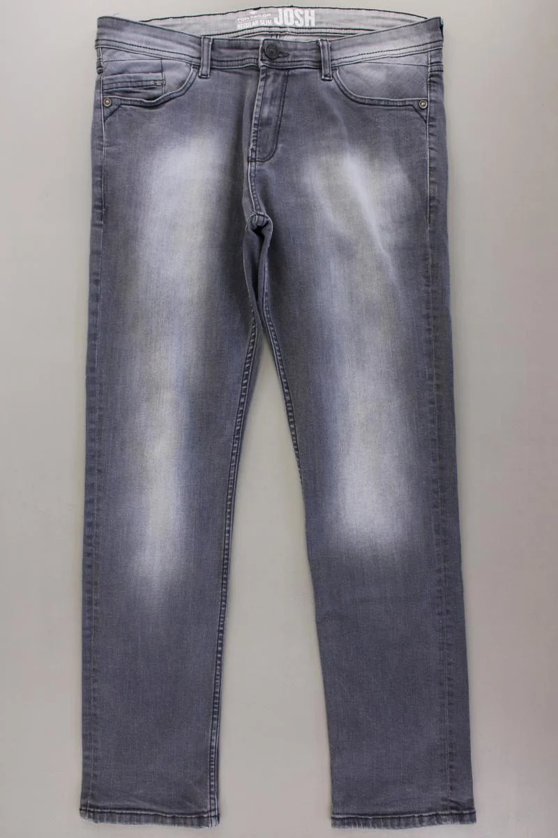 Tom Tailor Straight Jeans für Herren Gr. W32/L32 grau aus Baumwolle