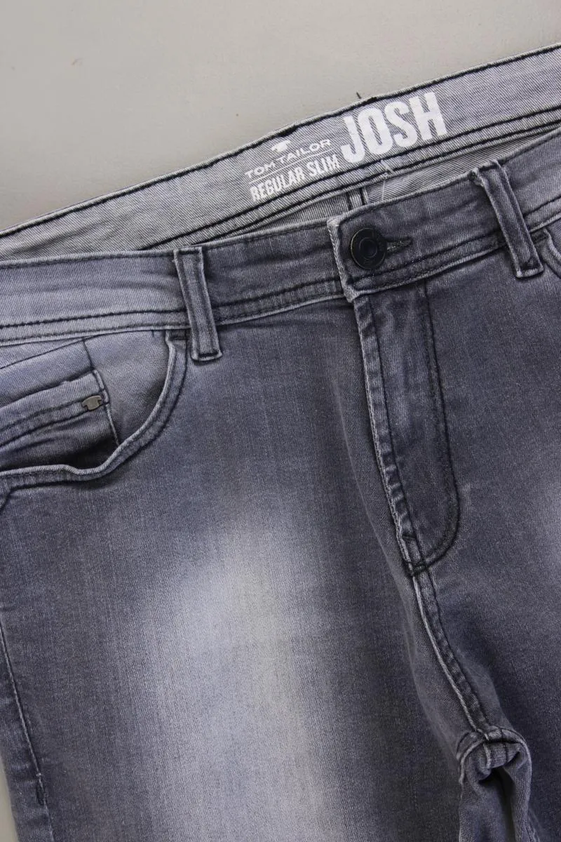 Tom Tailor Straight Jeans für Herren Gr. W32/L32 grau aus Baumwolle