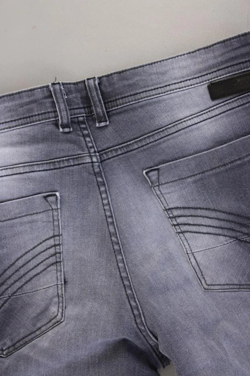 Tom Tailor Straight Jeans für Herren Gr. W32/L32 grau aus Baumwolle