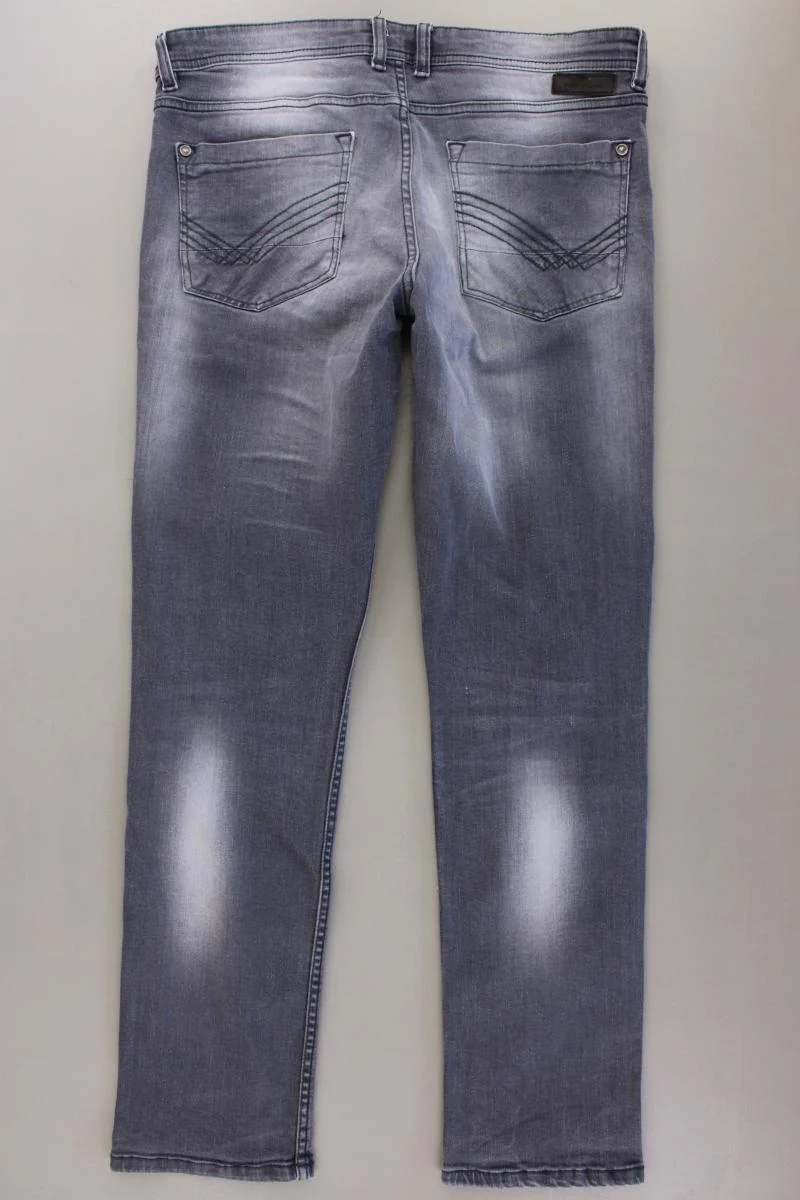 Tom Tailor Straight Jeans für Herren Gr. W32/L32 grau aus Baumwolle