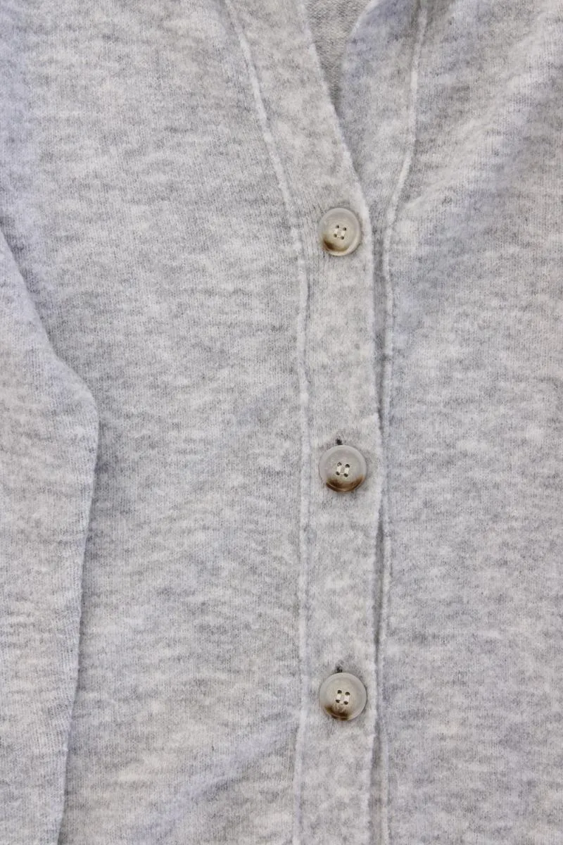 Adagio Strickjacke Gr. 44 Langarm grau aus Polyacryl