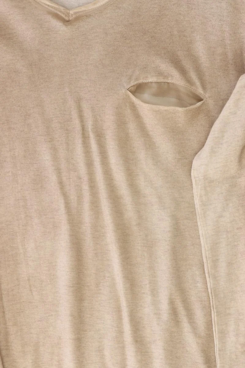 FROGBOX Longsleeve-Shirt Gr. 44 Langarm braun aus Baumwolle