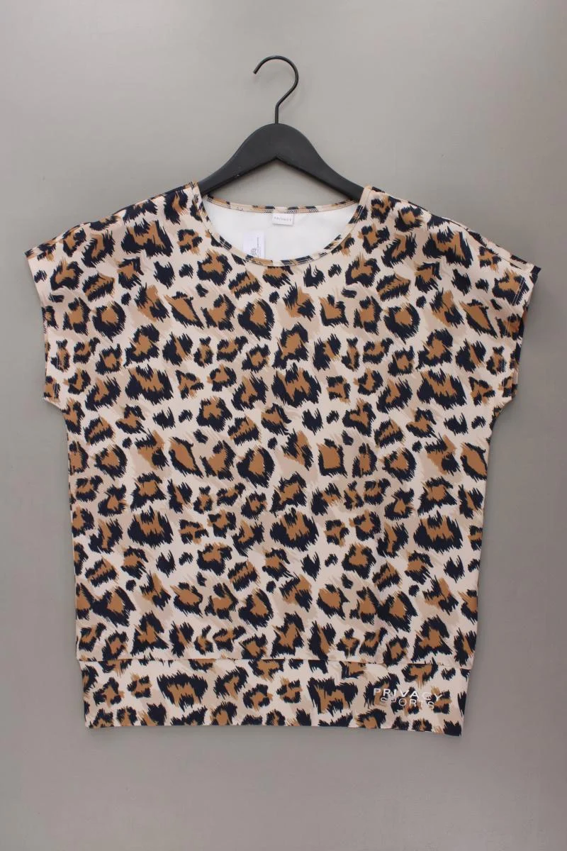 Privacy by Madeleine Printshirt Gr. 38 mit Tierdruck neuwertig Kurzarm braun