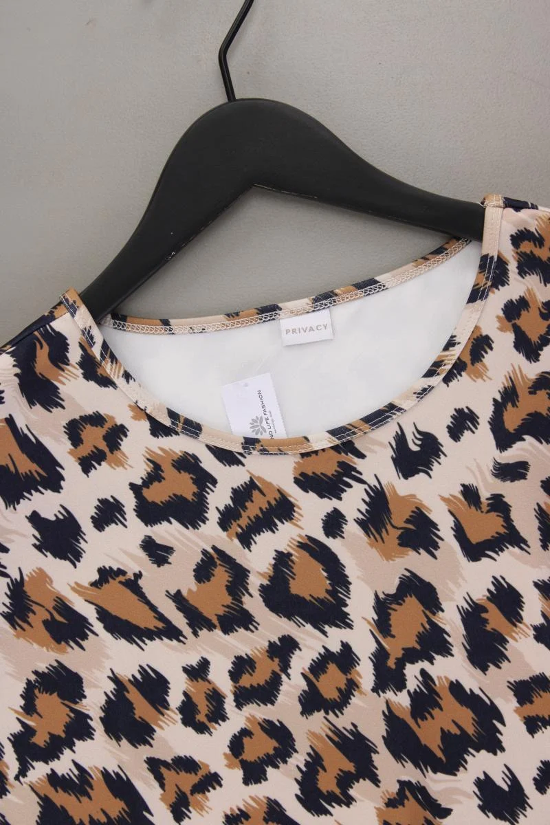 Privacy by Madeleine Printshirt Gr. 38 mit Tierdruck neuwertig Kurzarm braun