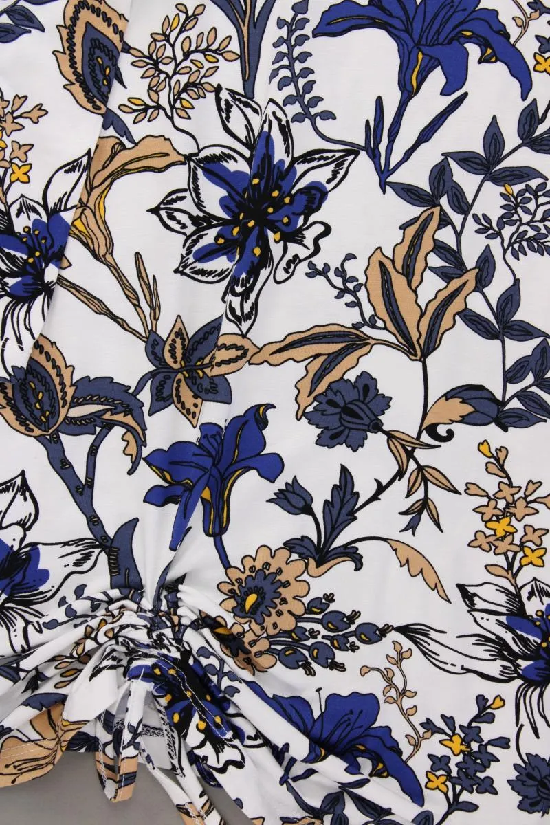 FAIR LADY Printshirt Gr. 36 mit Blumenmuster neuwertig 3/4 Ärmel mehrfarbig