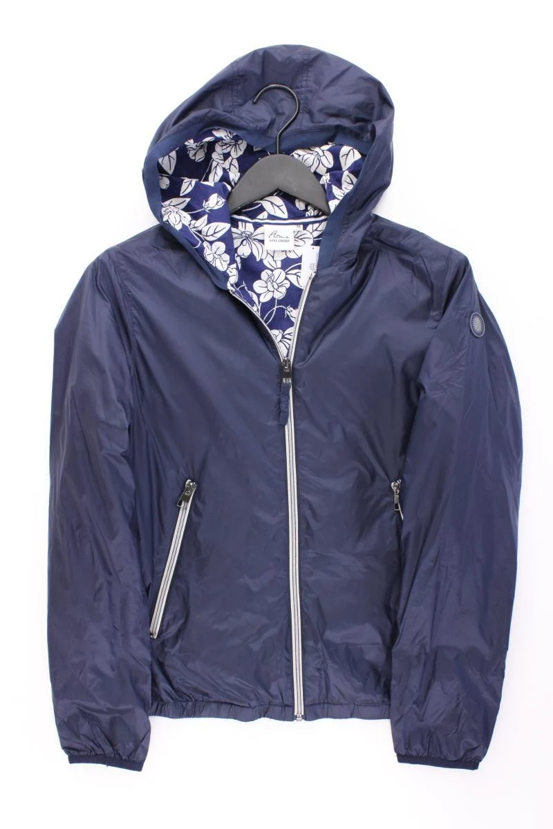 Anna Larssen Kapuzenjacke Gr. 38 blau aus Nylon