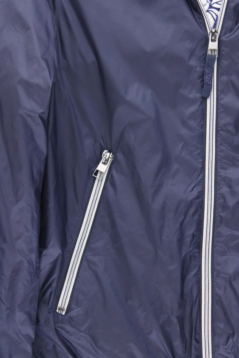 Anna Larssen Kapuzenjacke Gr. 38 blau aus Nylon