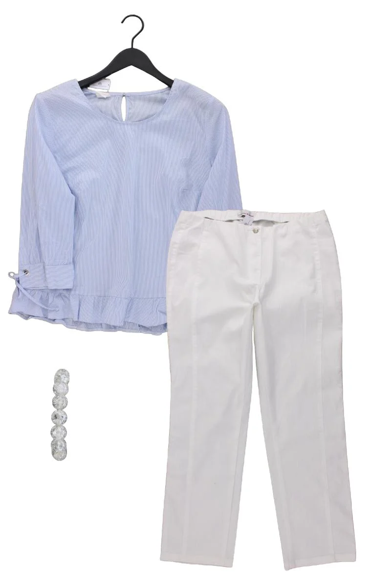 Second Hand Outfit Größe XL mit Taifun Classic Bluse in Gr. 44 und Armband